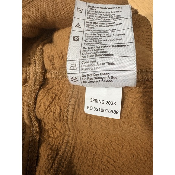 CARHARTT JOGGERS WOMENS LARGE BROWN MIDWEIGHT RELAXED - Picture 6 of 8